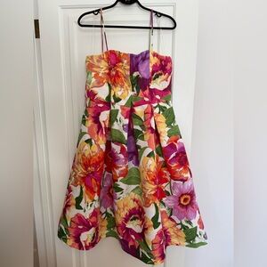 Laura floral fit and flare Dress
